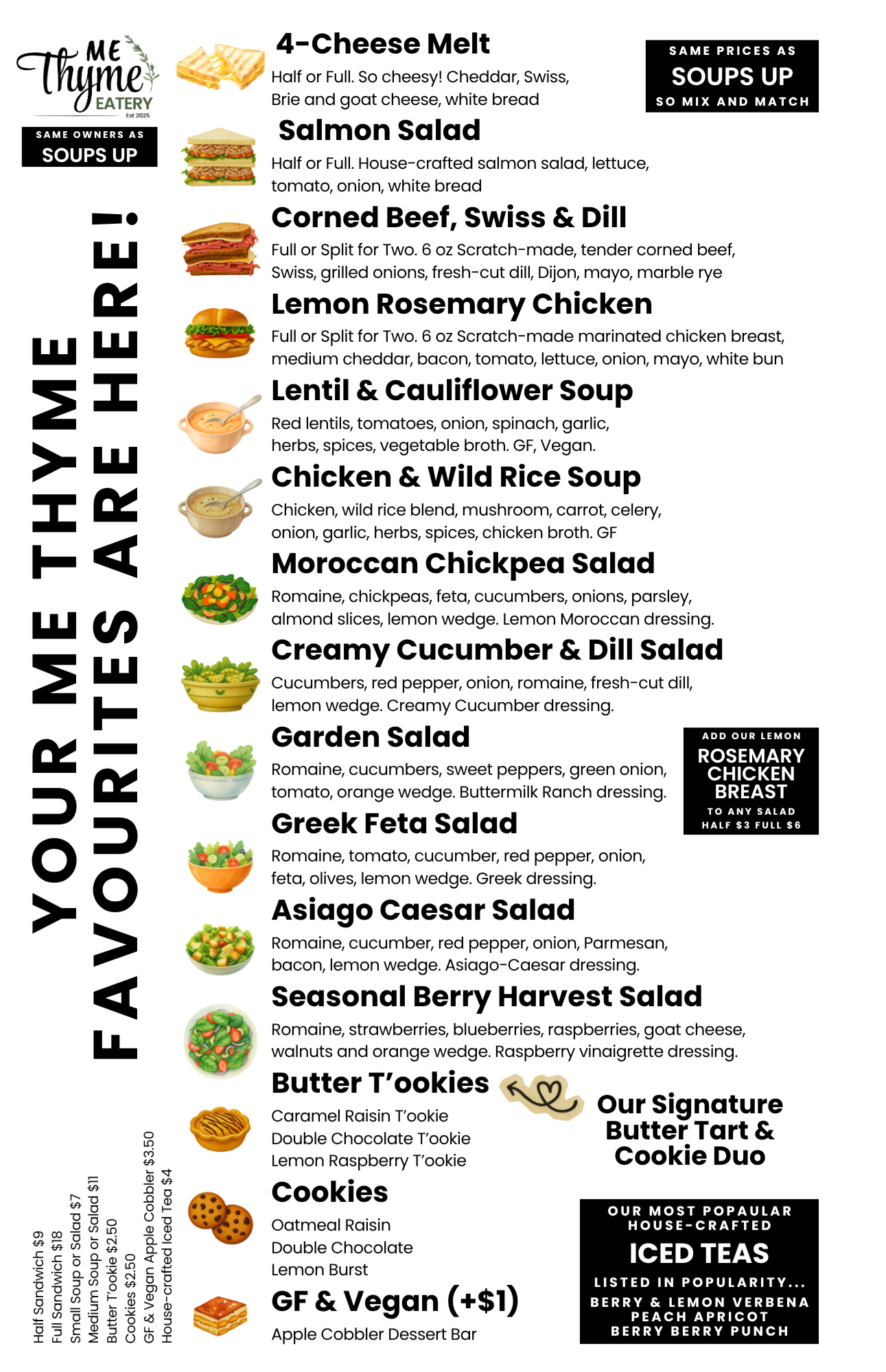 ME Thyme current menu